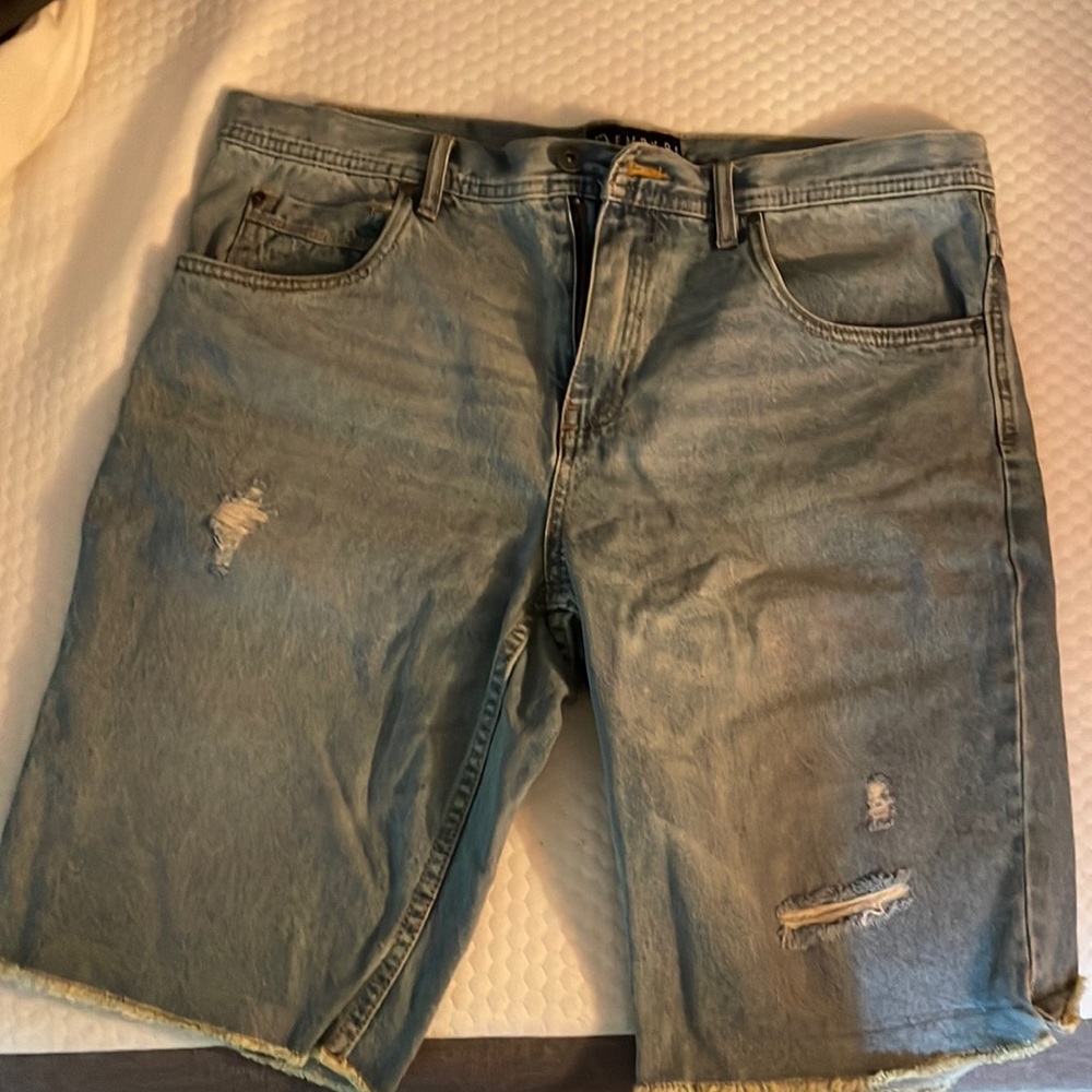 EMPYRE Washed Denim Shorts